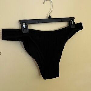 Kendall + Kylie Women’s Black Textured Bikini Bottoms Size XL